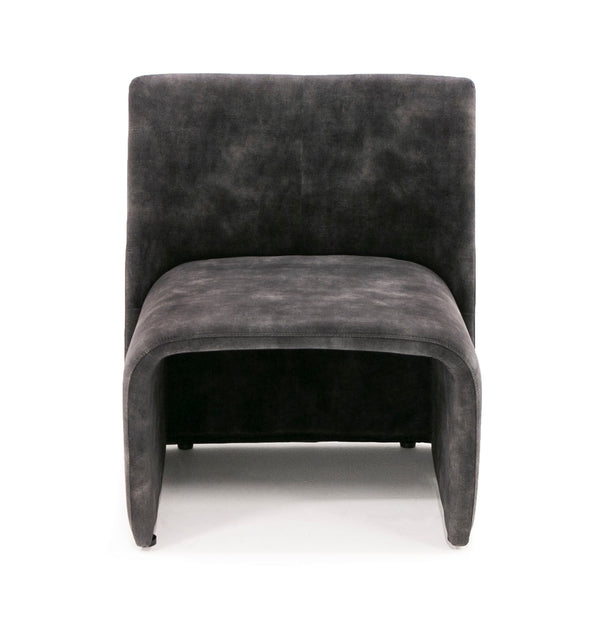 Modrest Modern Jarvis Accent Dark Grey Fabric Chair Model VGBN-EC-258-DG-CH