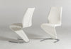 Penn Modern White Leatherette Dining Chair (Set Of 2) Model VGGUJCD-6606-WHT