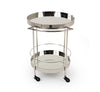 Jeeves Modern Stainless Steel + Mirror Rolling Cart