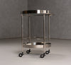 Jeeves Modern Stainless Steel + Mirror Rolling Cart