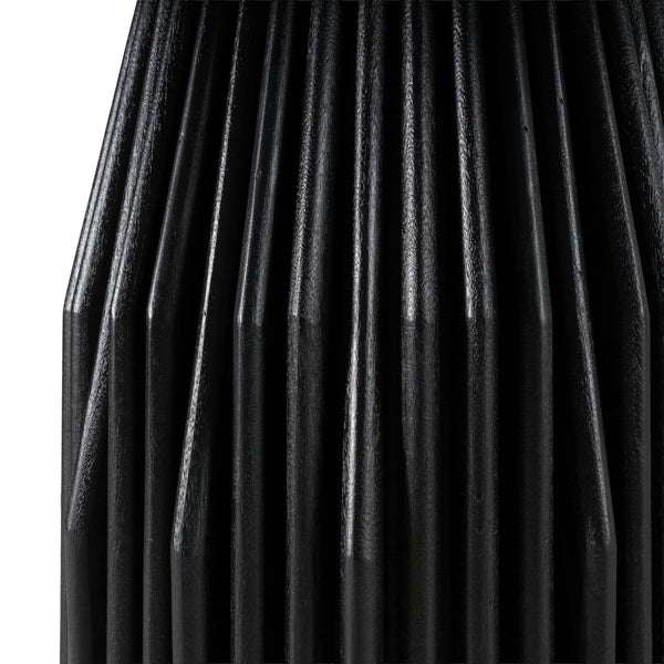 Modrest Jenna Modern Black Marble & Black Mango Round Dining Table Model VGBR-SBA-4227-BLK