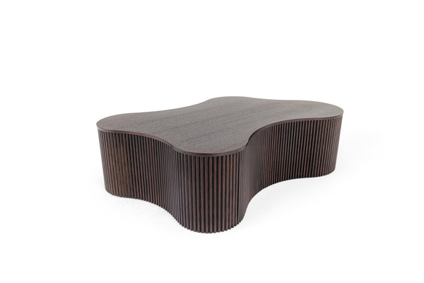 Modrest Jessie Modern Smoked Oak Freeform Coffee Table Model VGDW-DW5013-08