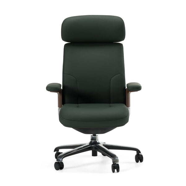 Modrest Johnson Modern Green Leather Executive Office Chair Model VGFU-FK006-A-GRN