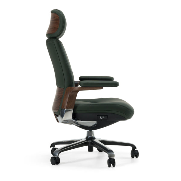 Modrest Johnson Modern Green Leather Executive Office Chair Model VGFU-FK006-A-GRN