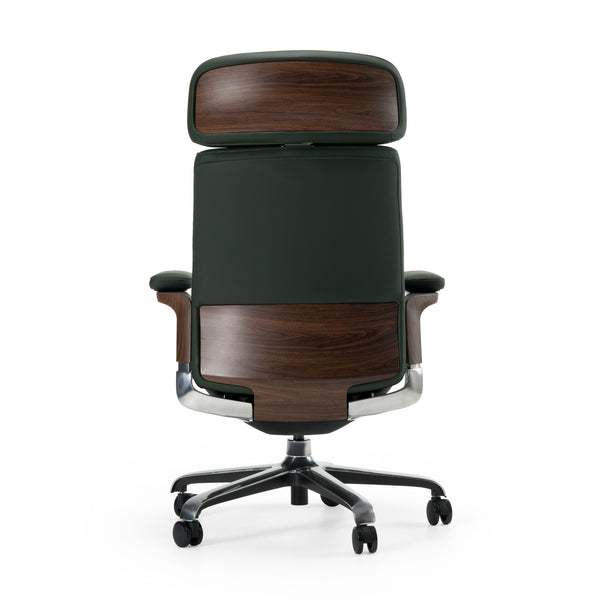 Johnson Modern Green Leather Executive Office Chair
