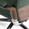 Johnson Modern Green Leather Executive Office Chair