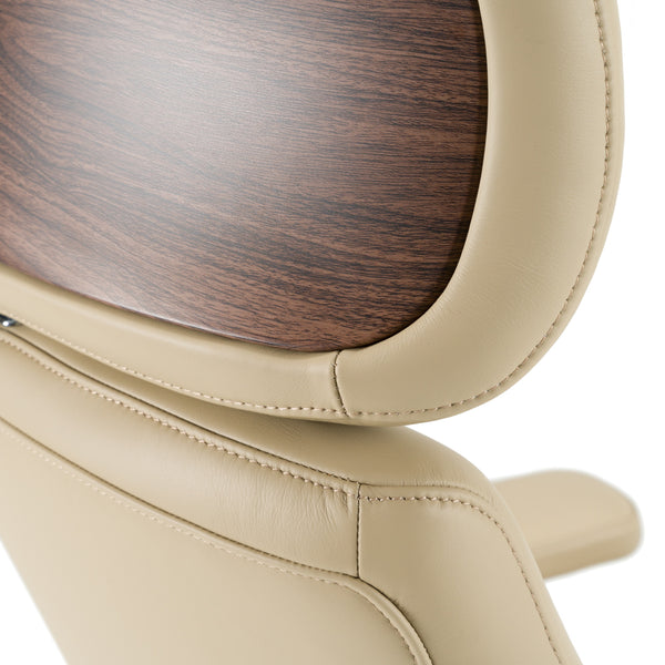 Johnson Modern Beige Leather Executive Office Chair