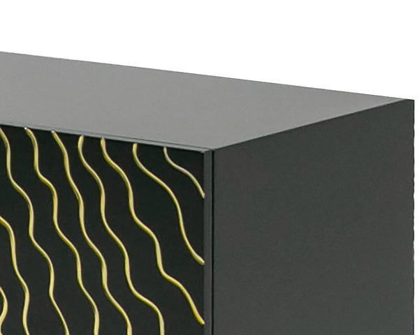 Modrest Jonah Modern Black And Gold Buffet Model VGVC-G2199-BLK