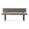 Jordan Modern Grey & Walnut Dining Bench