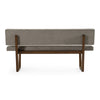 Jordan Modern Grey & Walnut Dining Bench