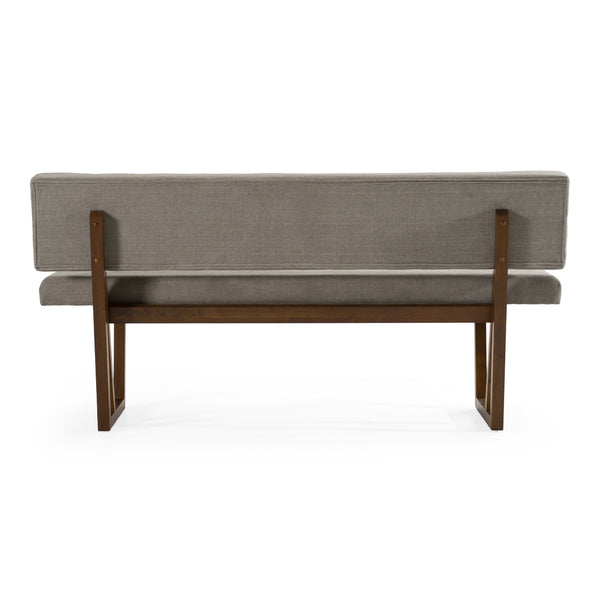 Jordan Modern Grey & Walnut Dining Bench