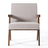 Modrest Joseline Modern Beige Fabric & Walnut Accent Chair (Set Of 2) Model VGMA-MI-1283-BGE