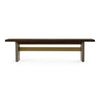 June Modern Dark Grey Concrete & Walnut Dining Bench
