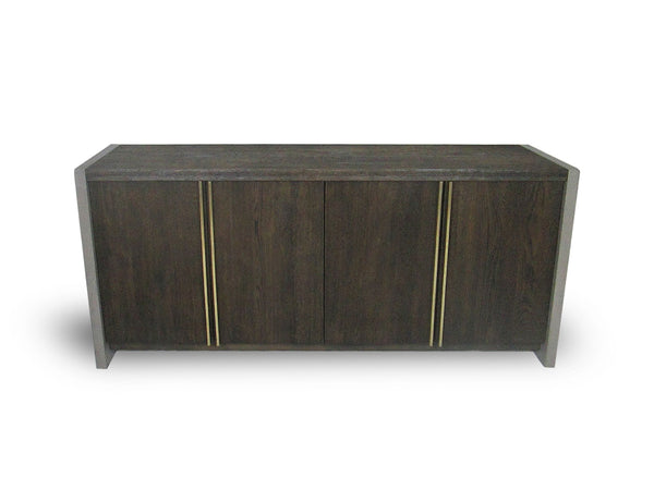 June Modern Dark Grey & Walnut Buffet