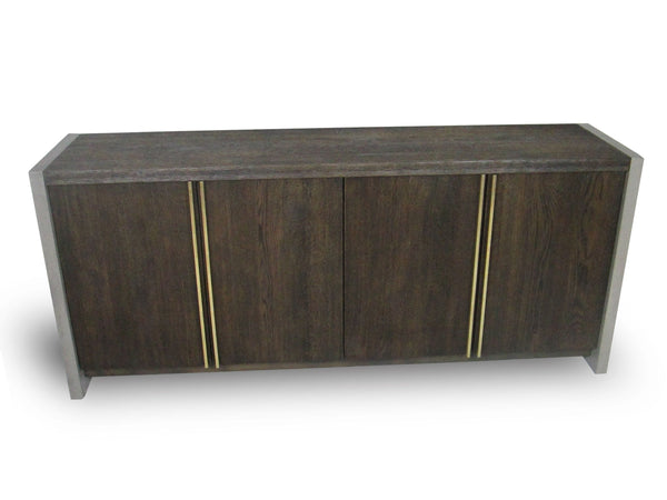 June Modern Dark Grey & Walnut Buffet