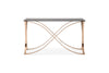 Modrest Reklaw Modern Smoked Glass & Rosegold Console Table Model VGVCK836