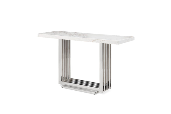 Modrest Kingsley Modern Marble & Stainless Steel Console Table Model VGVCK8933-STL