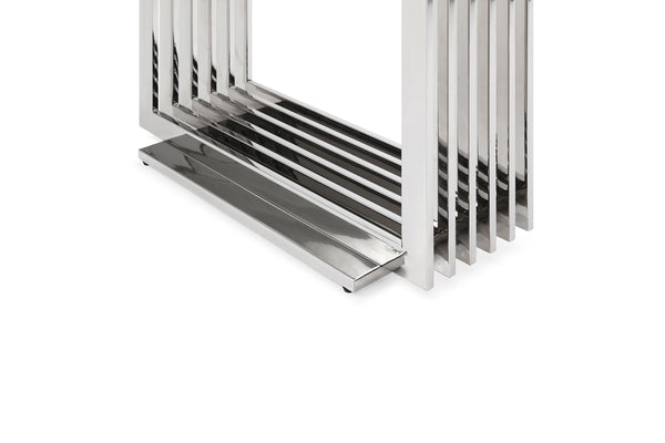 Kingsley Modern Marble & Stainless Steel Console Table