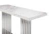 Kingsley Modern Marble & Stainless Steel Console Table