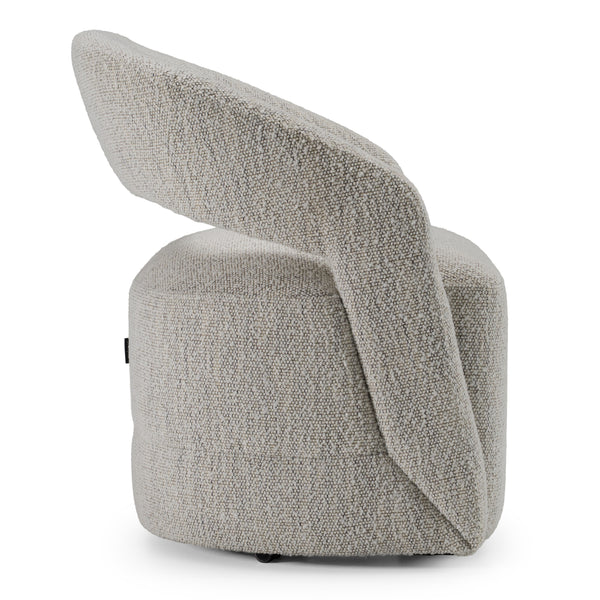 Modrest Kadoka Modern Light Grey Fabric Dining Chair With Castor Wheels Model VGKK-KF-Y2228-LTGRY