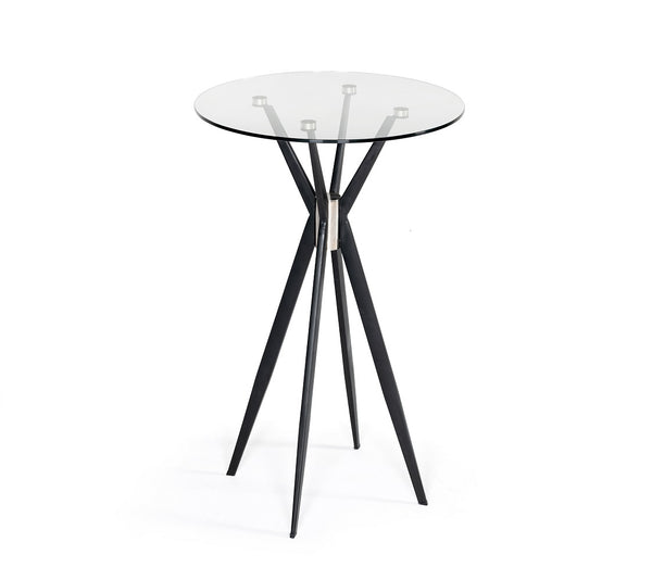 Kaitlyn Modern Black Bar Table