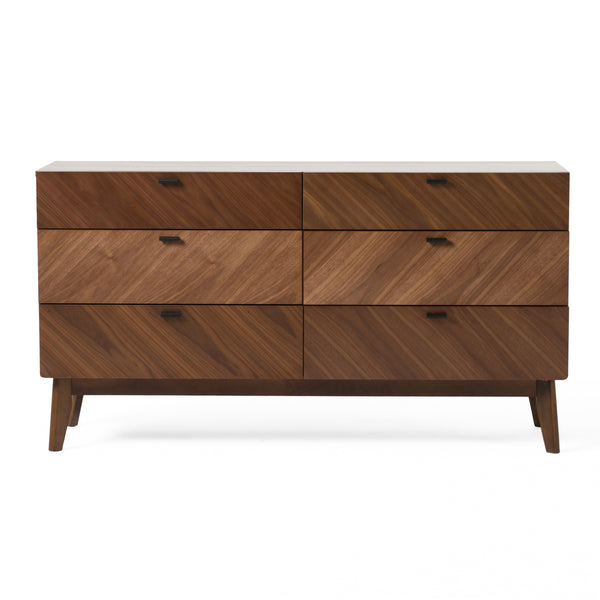 Kamela- Modern Walnut Dresser