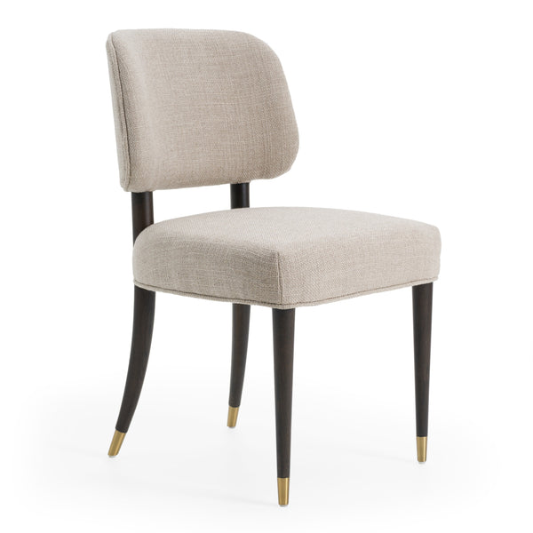 Modrest Kathy Modern Beige Fabric & Oak Dining Side Chair (Set Of 2) Model VGMY-3750-SC-BGE