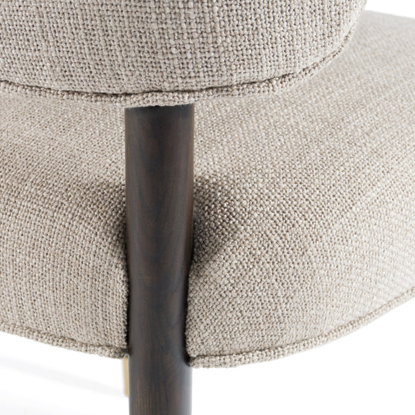 Modrest Kathy Modern Beige Fabric & Oak Dining Side Chair (Set Of 2) Model VGMY-3750-SC-BGE