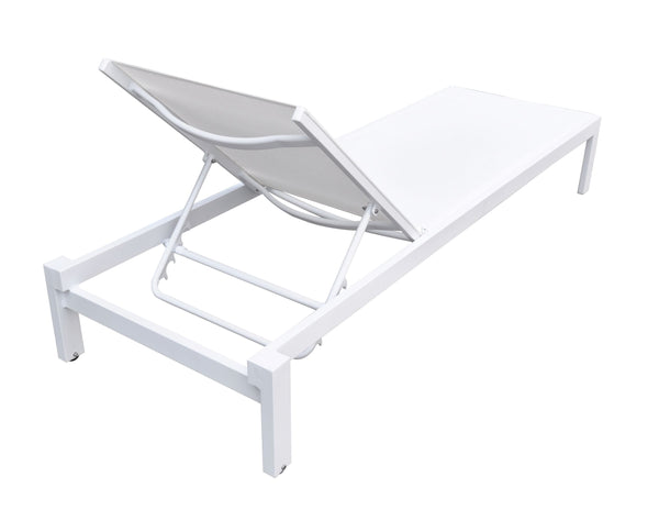Renava Kayak Modern White Outdoor Chaise Lounge Model VGGERHAEGEAN-GRY