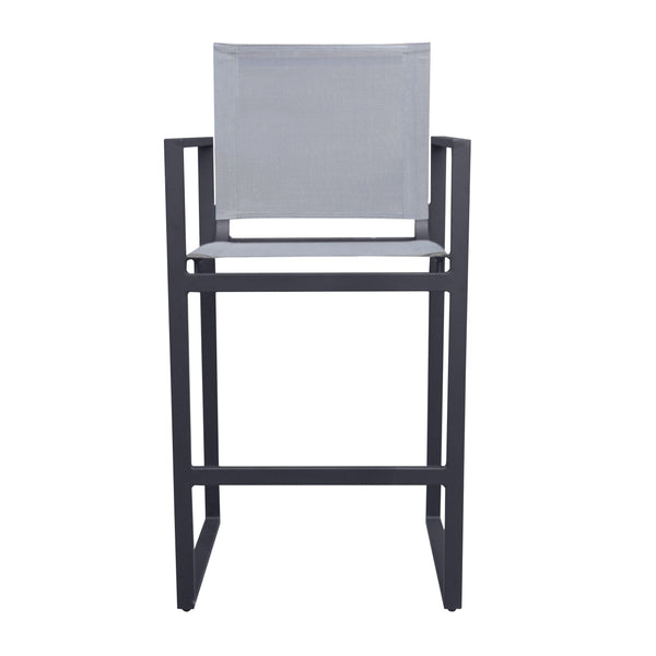 Renava Kayak Modern Charcoal Outdoor Bar Stool Model VGGERH-AGEAN-BS-GRY-2