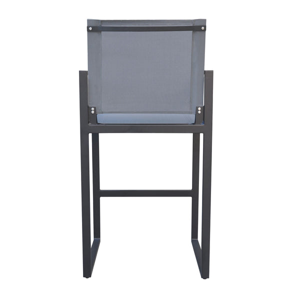Renava Kayak Modern Charcoal Outdoor Bar Stool Model VGGERH-AGEAN-BS-GRY-2