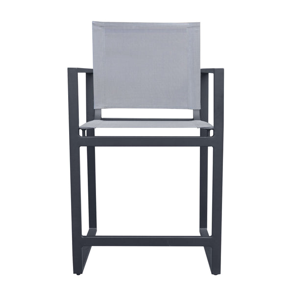 Kayak Modern Dark Charcoal Outdoor Counter Stool