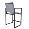 Kayak Modern Dark Charcoal Outdoor Counter Stool