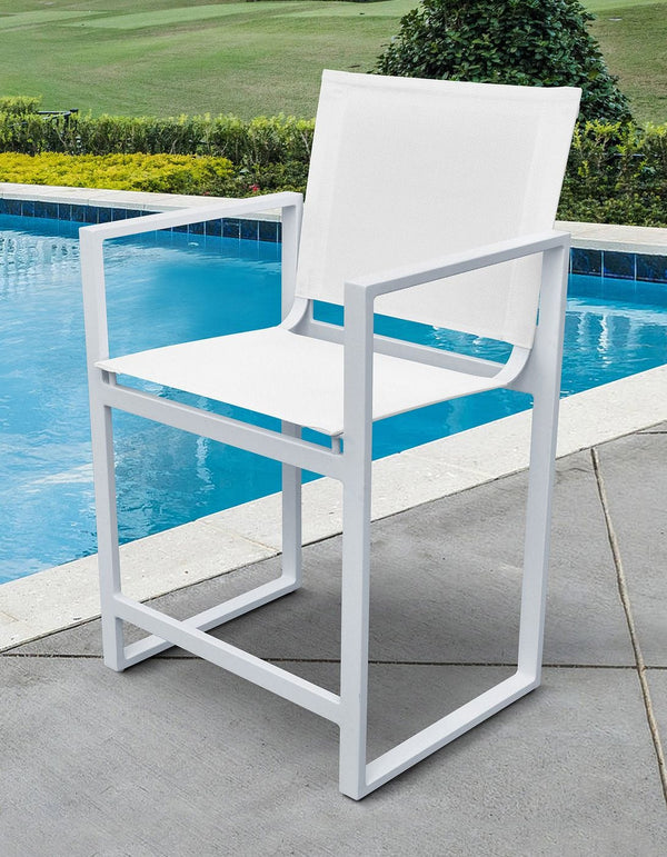 Renava Kayak Modern White Outdoor Counter Stool Model VGGERH-AGEAN-BS-CTR-WHT-2