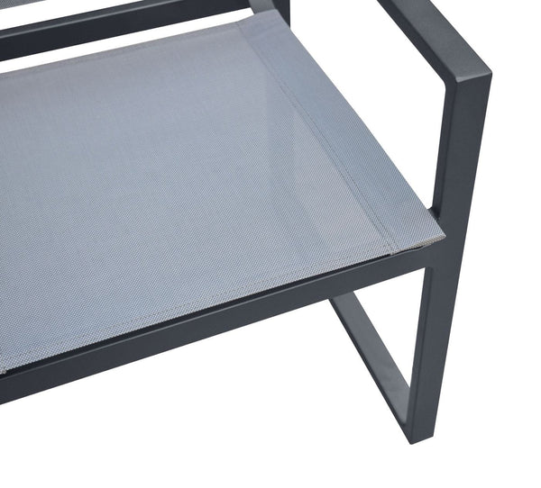 Renava Kayak Modern Charcoal Outdoor Dining Armchair (Set Of 2) Model VGGERHAGEAN-GRY