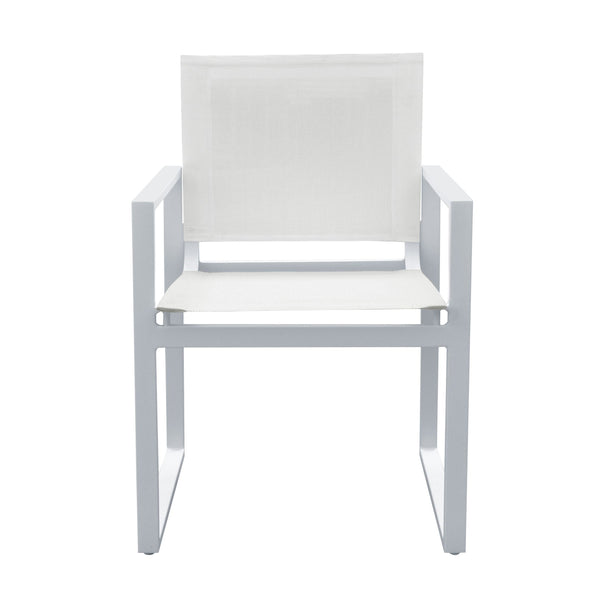 Renava Kayak Modern White Outdoor Dining Armchair (Set Of 2) Model VGGERHAGEAN-WHT