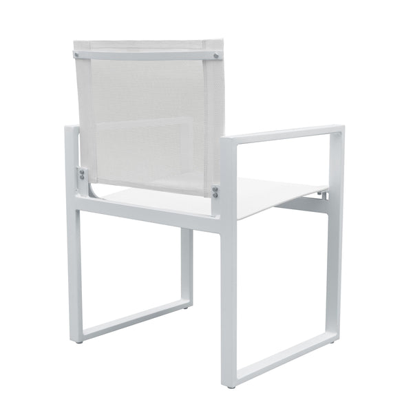 Renava Kayak Modern White Outdoor Dining Armchair (Set Of 2) Model VGGERHAGEAN-WHT