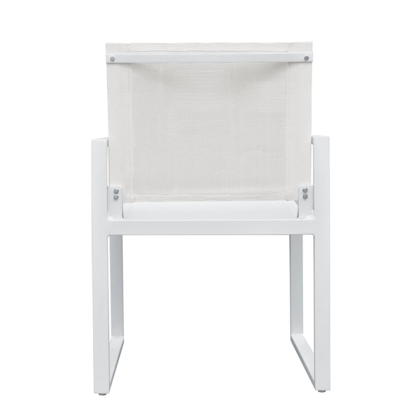 Renava Kayak Modern White Outdoor Dining Armchair (Set Of 2) Model VGGERHAGEAN-WHT