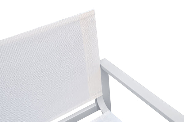 Renava Kayak Modern White Outdoor Dining Armchair (Set Of 2) Model VGGERHAGEAN-WHT