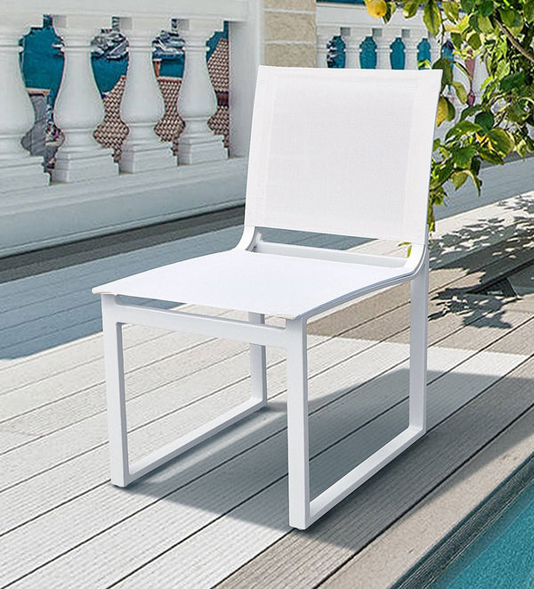 Renava Kayak Modern Outdoor White Dining Chair (Set Of 2) Model VGGERH-AGEAN-CH-WHT-1
