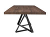 Modrest Keanna Modern Industrial Walnut & Black Dining Table Model VGEWF2208DA-WAL-DT