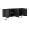 Modrest Kenda Modern Black Ash & Stainless Steel Buffet Model VGVCG2355-BUF