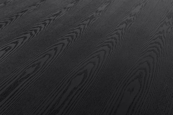 Modrest Kenda Modern Black Ash & Stainless Steel Dining Table Model VGVCT2355-BLK