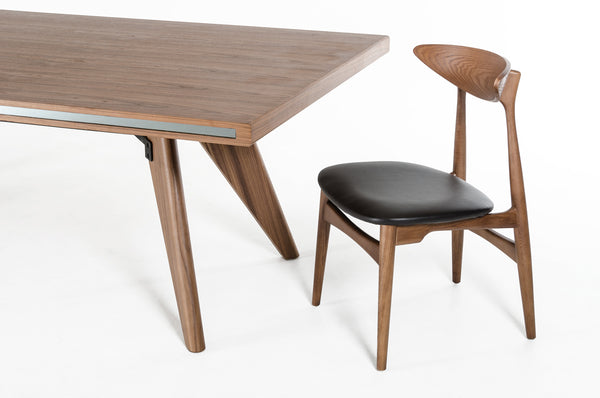 Modrest Kennedy Mid Century Walnut Dining Table Model VGBB1403T-WAL