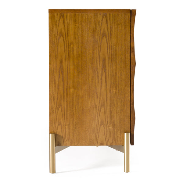 Killeen Modern Gold + Walnut Buffet