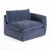 Divani Casa Kinsey Modern Blue Fabric Modular Right Facing Seat Model VGKK-KF.8035-RAF1.5-NAVY