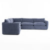 Divani Casa Kinsey Modern Blue Fabric Modular Right Facing Seat Model VGKK-KF.8035-RAF1.5-NAVY