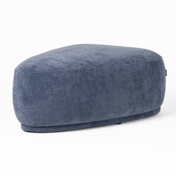 Divani Casa Kinsey Modern Blue Large River Rock Ottoman Model VGKK-KF.D2015-LRG-NAVY