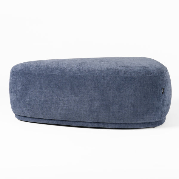 Divani Casa Kinsey Modern Blue Large River Rock Ottoman Model VGKK-KF.D2015-LRG-NAVY