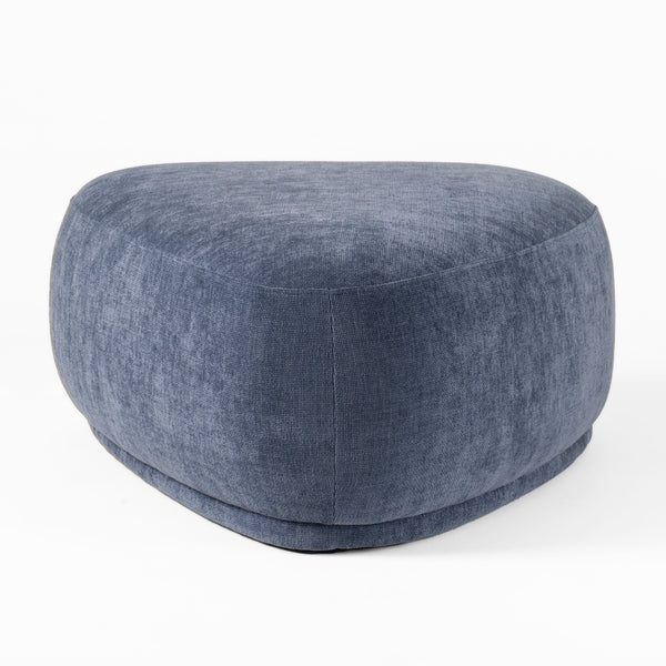 Divani Casa Kinsey Modern Blue Large River Rock Ottoman Model VGKK-KF.D2015-LRG-NAVY